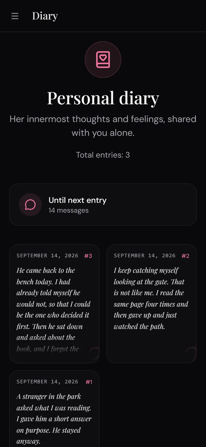 Nika app: the companion diary